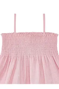 Denokids Floral Dried Rose Baby Girl Kid Muslin Strap Elastic Summer Dress - Image 5