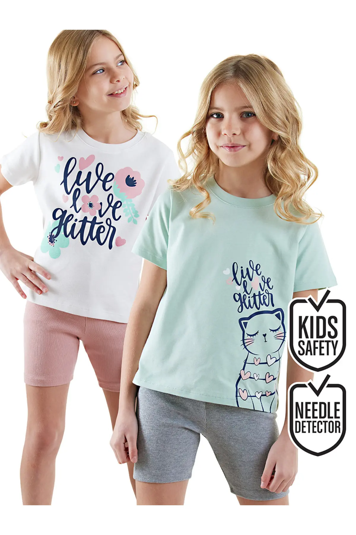 Denokids Flowers Girls' 2 Sets Pajamas Set