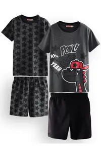 Denokids Starry Dino Boys' 2 Sets Pajamas Set - Image 3