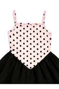 Denokids Girl's Dress Cotton Pink Black Polka Dot Spring Summer Season 5-8 Years - Image 6