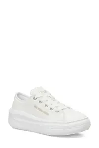 U.S. Polo Assn. CLEME TEX JR 5FX WHITE Girls' Sneaker - Image 2