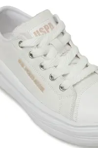 U.S. Polo Assn. CLEME TEX JR 5FX WHITE Girls' Sneaker - Image 7