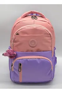 ÇantaExpress Water Resistant first School Bag Set of 3 Unisex Children's primary school Bag 8010 Powder-Lilac - Image 3