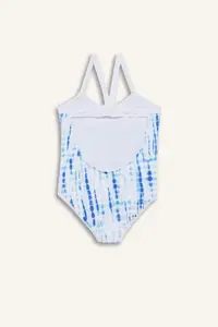 DeFacto Batik Patterned Swimsuit Girls' - Image 3