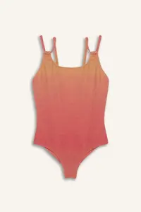 DeFacto gradient Printed Swimsuit Girls'