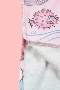 HAMUR Girl's Hooded Beach Towel Poncho Towel Swimmer Sea Pool Bathrobe Baby Bath Towel Mermaid - Image 9