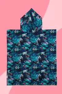HAMUR Girl Child 7-10 Years Hooded Beach Towel Poncho Towel Young Sea Pool Towel Girl Power - Image 8