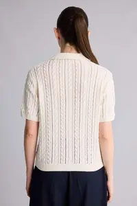 DeFacto Regular Fit Polo Neck Openwork Knitwear Sweater - Image 5