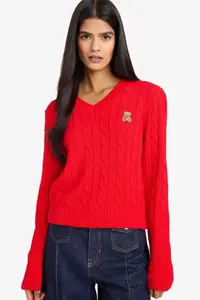 DeFacto slim Fit slim Fit V-Neck Sweater - Image 3