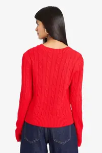 DeFacto slim Fit slim Fit V-Neck Sweater - Image 5