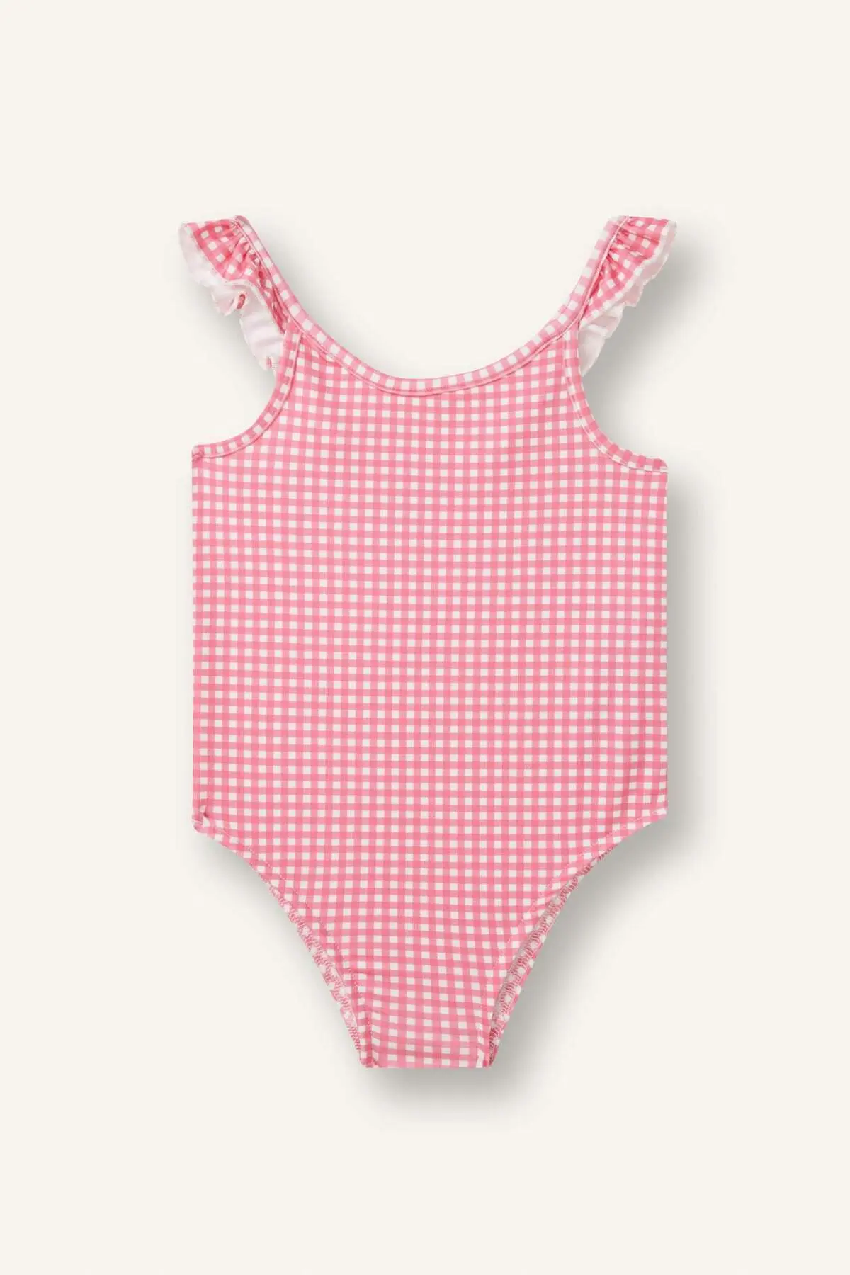 DeFacto Gingham Sleeveless Swimsuit Baby Girl