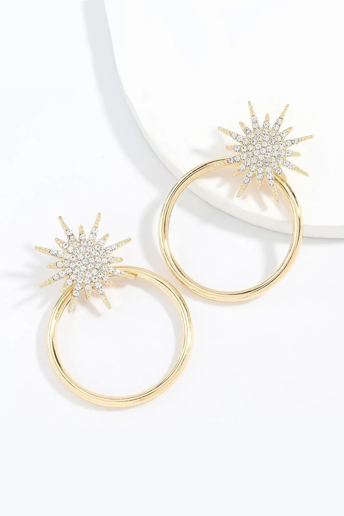 Glaren WHITE Rocky Halka Women Earrings