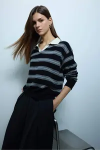 DeFacto Oversized Striped Sweater - Image 3