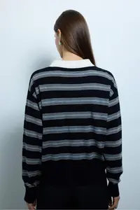 DeFacto Oversized Striped Sweater - Image 5