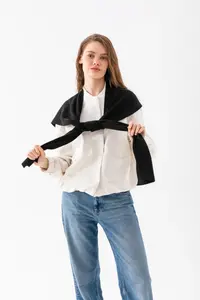 Wega Moda Square Piece Patchwork Scarf - Sports Knitwear Knitted Shoulder Scarf | Unisex Boho Shawl - Scarf - Image 2