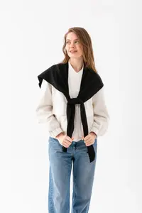 Wega Moda Square Piece Patchwork Scarf - Sports Knitwear Knitted Shoulder Scarf | Unisex Boho Shawl - Scarf - Image 3