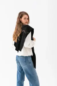 Wega Moda Square Piece Patchwork Scarf - Sports Knitwear Knitted Shoulder Scarf | Unisex Boho Shawl - Scarf - Image 4