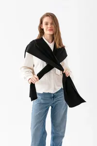 Wega Moda Square Piece Patchwork Scarf - Sports Knitwear Knitted Shoulder Scarf | Unisex Boho Shawl - Scarf - Image 5