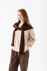 Wega Moda Square Piece Patchwork Scarf - Sports Knitwear Knitted Shoulder Scarf | Unisex Boho Shawl - Scarf - Image 6