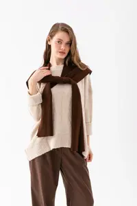 Wega Moda Square Piece Patchwork Scarf - Sports Knitwear Knitted Shoulder Scarf | Unisex Boho Shawl - Scarf - Image 7