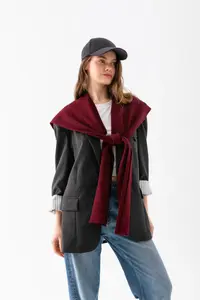 Wega Moda Square Piece Patchwork Scarf - Sports Knitwear Knitted Shoulder Scarf | Unisex Boho Shawl - Scarf