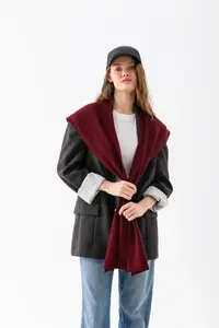 Wega Moda Square Piece Patchwork Scarf - Sports Knitwear Knitted Shoulder Scarf | Unisex Boho Shawl - Scarf - Image 3