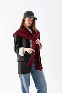 Wega Moda Square Piece Patchwork Scarf - Sports Knitwear Knitted Shoulder Scarf | Unisex Boho Shawl - Scarf - Image 6