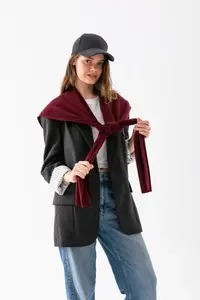 Wega Moda Square Piece Patchwork Scarf - Sports Knitwear Knitted Shoulder Scarf | Unisex Boho Shawl - Scarf - Image 7