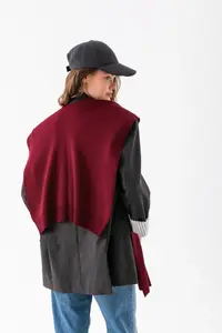 Wega Moda Square Piece Patchwork Scarf - Sports Knitwear Knitted Shoulder Scarf | Unisex Boho Shawl - Scarf - Image 8