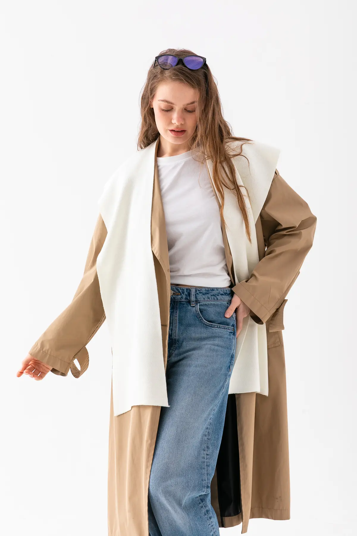 Wega Moda Square Piece Patchwork Scarf - Sports Knitwear Knitted Shoulder Scarf | Unisex Boho Shawl - Scarf