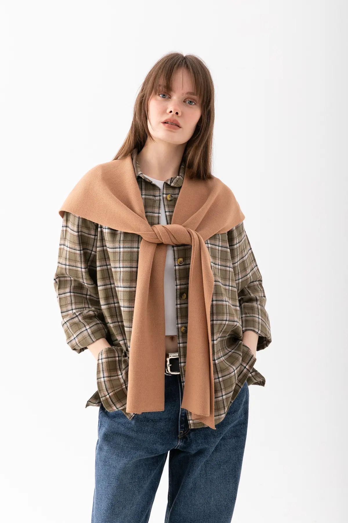 Wega Moda Square Piece Patchwork Scarf - Sports Knitwear Knitted Shoulder Scarf | Unisex Boho Shawl - Scarf