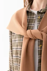 Wega Moda Square Piece Patchwork Scarf - Sports Knitwear Knitted Shoulder Scarf | Unisex Boho Shawl - Scarf - Image 2