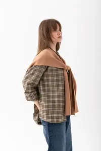 Wega Moda Square Piece Patchwork Scarf - Sports Knitwear Knitted Shoulder Scarf | Unisex Boho Shawl - Scarf - Image 7