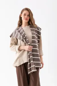 Wega Moda Square Piece Patchwork Scarf - Sports Knitwear Knitted Shoulder Scarf | Unisex Boho Shawl - Scarf - Image 4