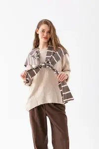 Wega Moda Square Piece Patchwork Scarf - Sports Knitwear Knitted Shoulder Scarf | Unisex Boho Shawl - Scarf - Image 5