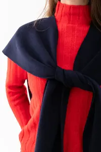 Wega Moda Square Piece Patchwork Scarf - Sports Knitwear Knitted Shoulder Scarf | Unisex Boho Shawl - Scarf - Image 7