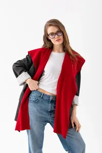 Wega Moda Square Piece Patchwork Scarf - Sports Knitwear Knitted Shoulder Scarf | Unisex Boho Shawl - Scarf - Image 2