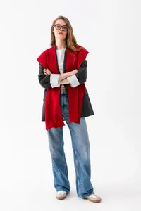 Wega Moda Square Piece Patchwork Scarf - Sports Knitwear Knitted Shoulder Scarf | Unisex Boho Shawl - Scarf - Image 5
