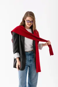 Wega Moda Square Piece Patchwork Scarf - Sports Knitwear Knitted Shoulder Scarf | Unisex Boho Shawl - Scarf - Image 6