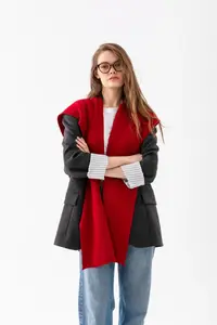 Wega Moda Square Piece Patchwork Scarf - Sports Knitwear Knitted Shoulder Scarf | Unisex Boho Shawl - Scarf - Image 8