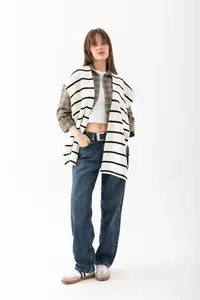 Wega Moda Square Striped Patchwork Scarf - Sports Knitwear Knitted Shoulder Scarf | Unisex Boho Shawl - Scarf - Image 3