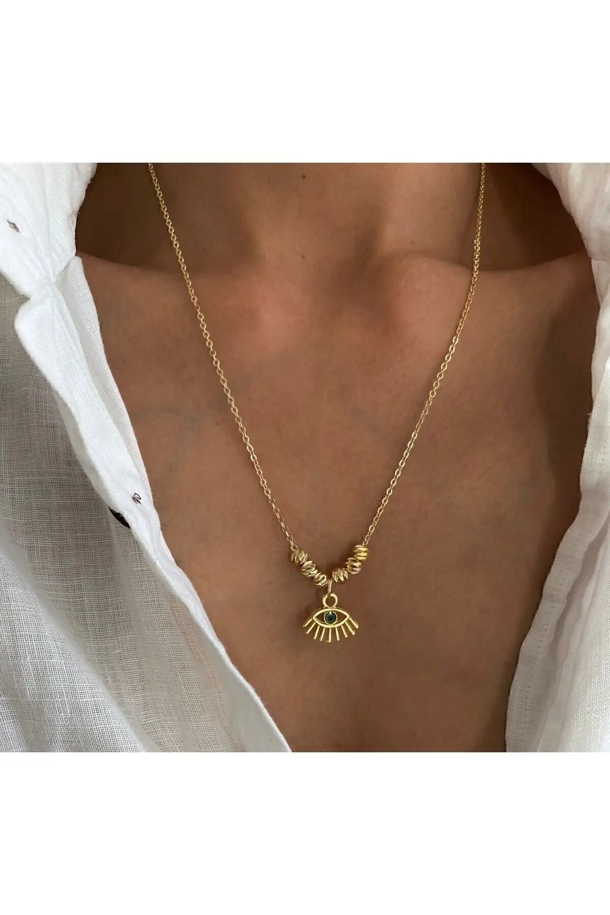 MagicStone Dorika Sport Evil Eye Necklace