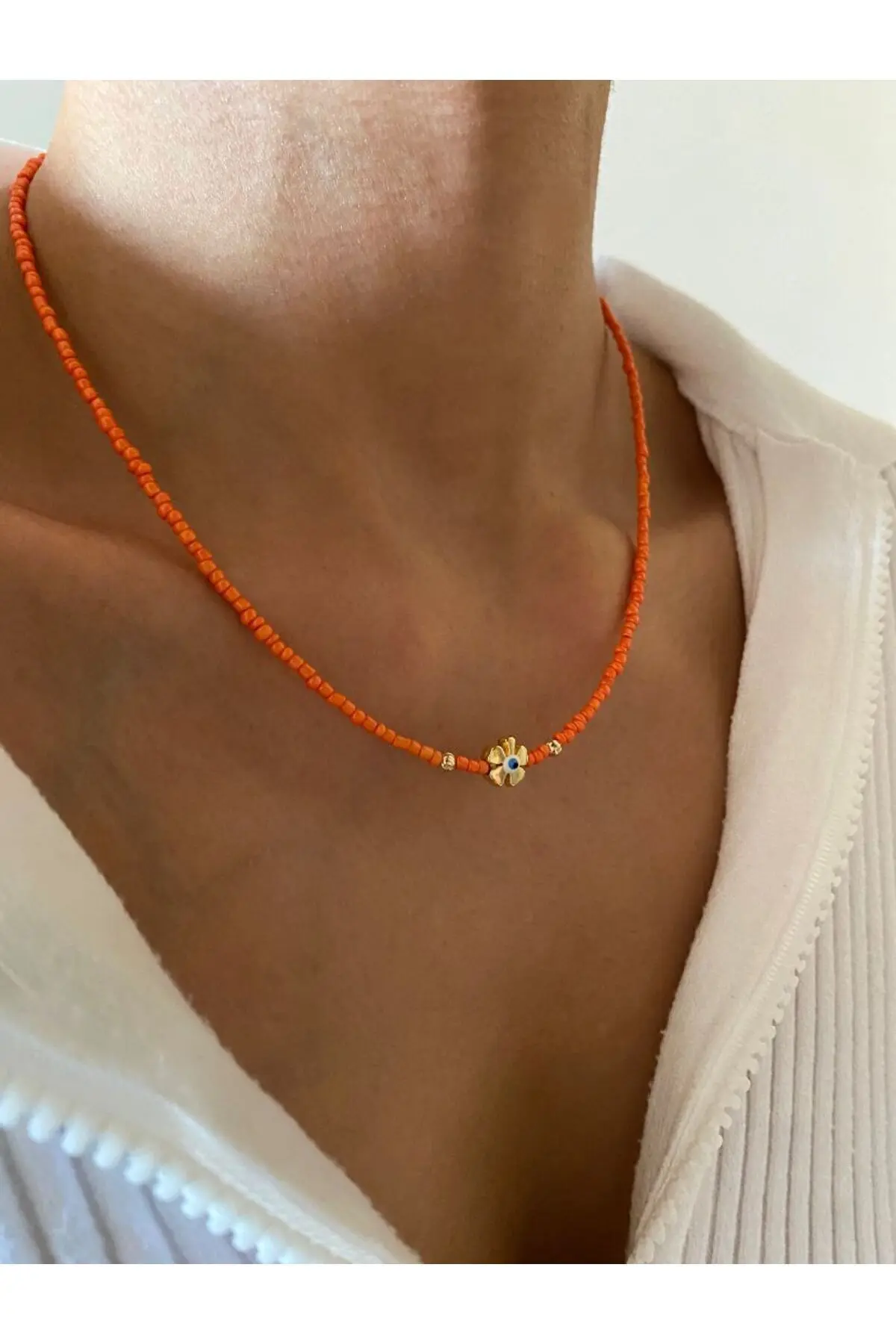 MagicStone Holiday Evil Eye Clover Necklace