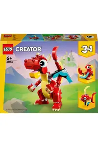 LEGO ® Creator 3 in 1 Red Dragon 31145 - Creative Toy Building Set for Kids 6+ (149P) - Image 3
