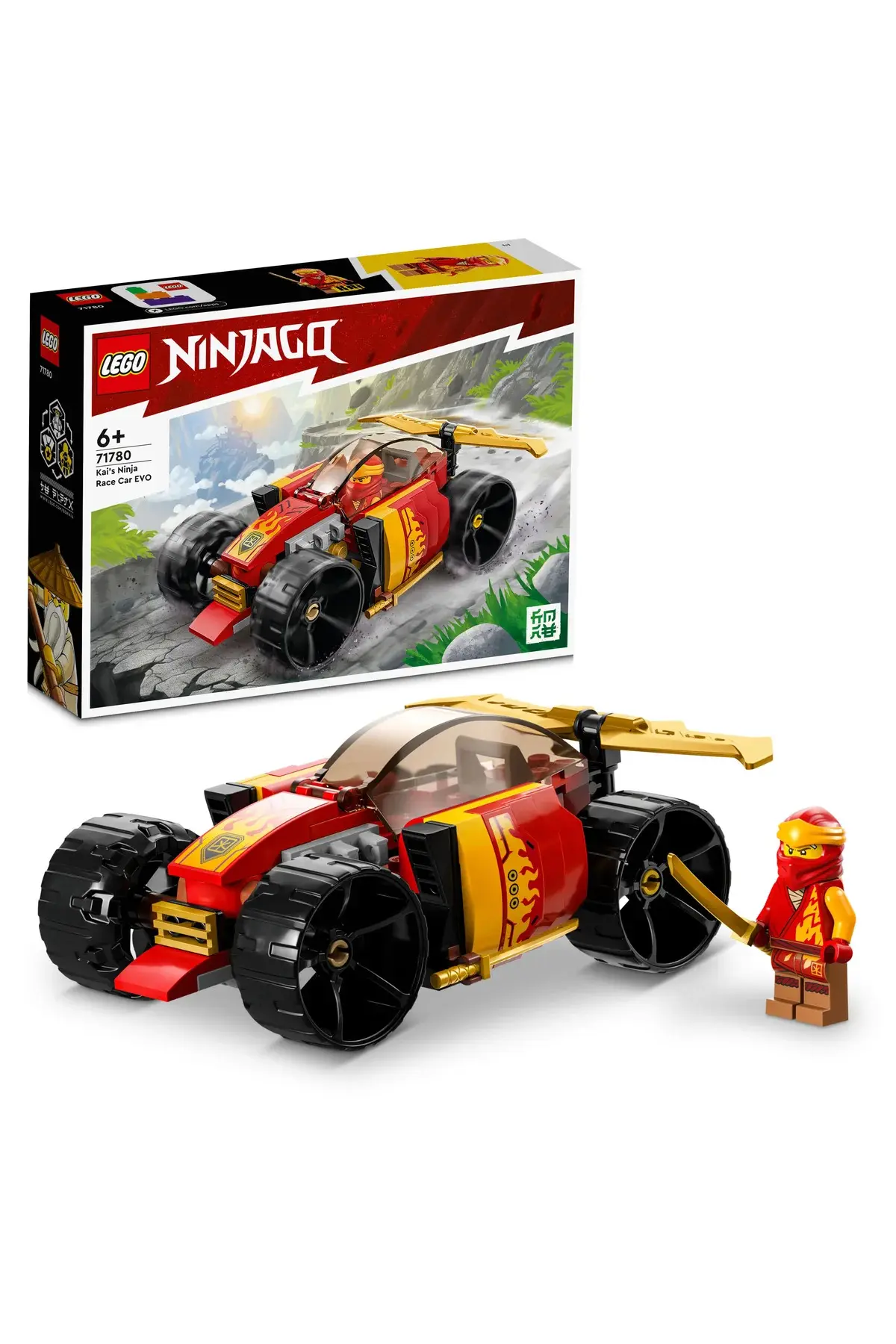 LEGO ® NINJAGO® Kai's Ninja Racer EVO 71780- Creative Toy Building Set for Kids 6+ (94P)