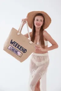 MENUSE ÇANTA Women's Beach Bag Patterned Beach Bag Daily Shoulder Bag - Image 4