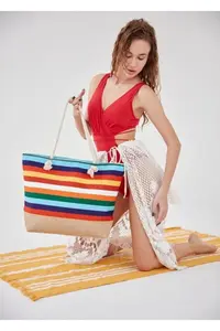 MENUSE ÇANTA Women Beach Bag Multicolored - Image 3