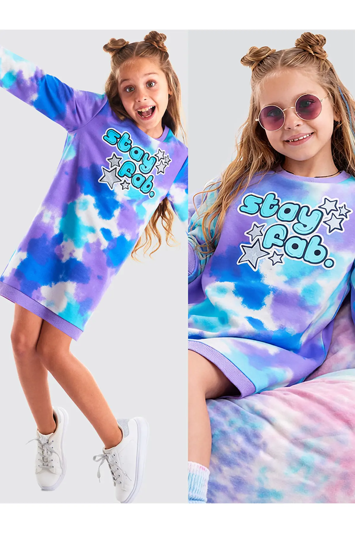 MSHB&G Fab.Batik Colorful Girls' Dress