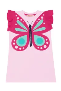 MSHB&G Pink Kelebek Girls' Summer Frilly Dress - Image 3