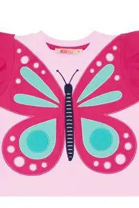 MSHB&G Pink Kelebek Girls' Summer Frilly Dress - Image 5